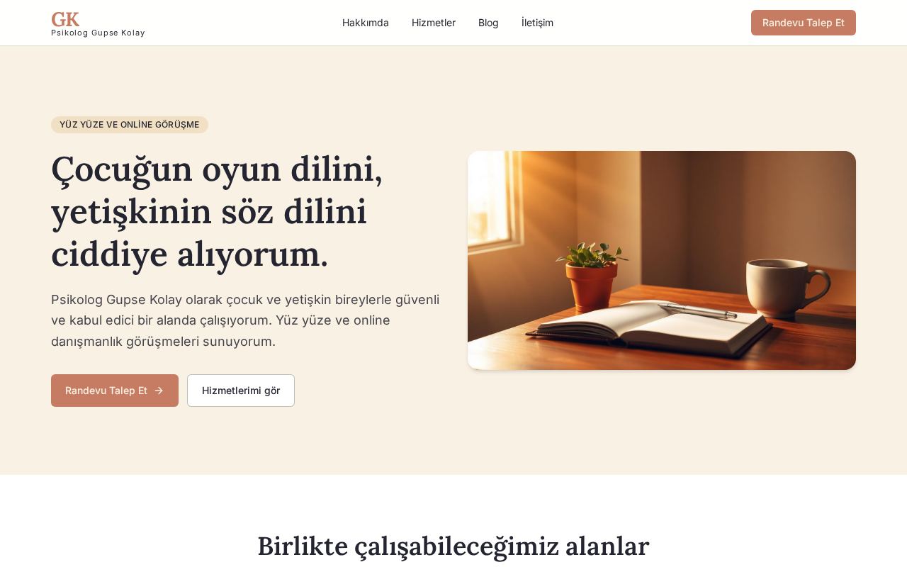 Gupse Kolay web sitesi ekran görüntüsü