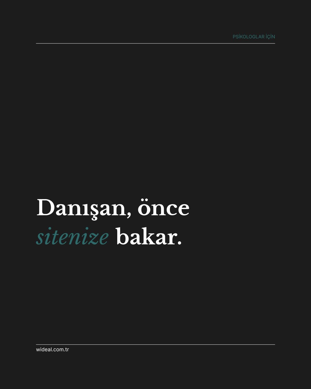 Danışan, önce sitenize bakar — psikologlar için dijital görünürlük