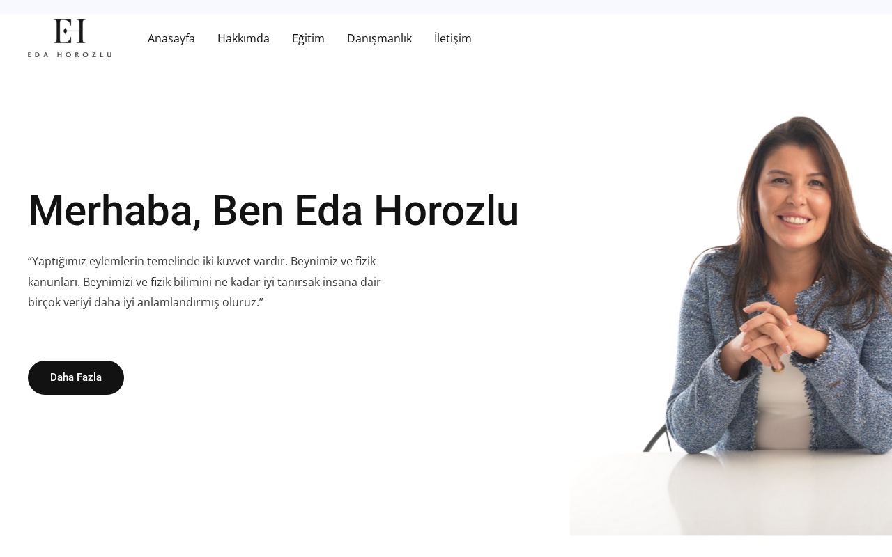 Eda Horozlu web sitesi ekran görüntüsü