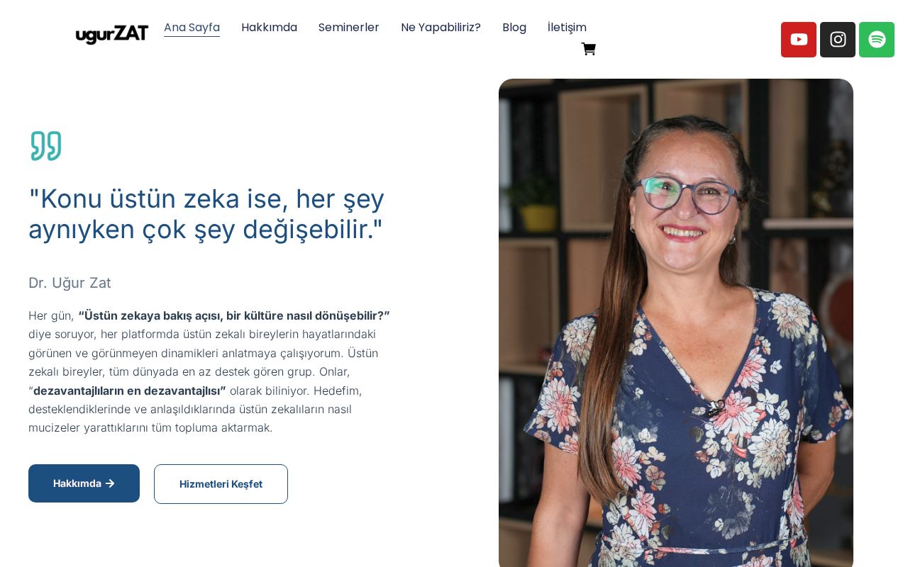 Dr. Uğur Zat web sitesi ekran görüntüsü
